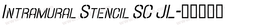 Intramural Stencil SC JL字体转换